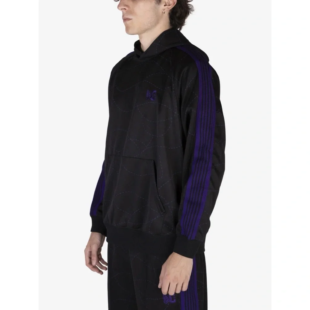 NWT NEEDLES x DC Shoes Edition Black & Purple Hoodie Sweater Jacket M​